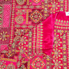 Rani Color Crepe Print with Embroidered Fabric