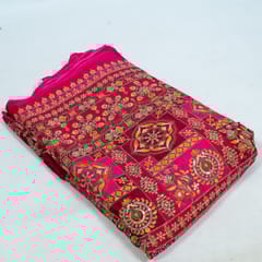 Rani Color Crepe Print with Embroidered Fabric