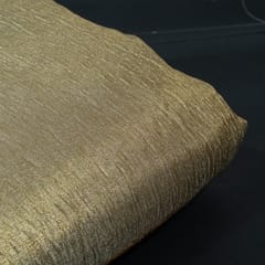Gold/Antique Color Chanderi Tissue Crush 2D Fabric