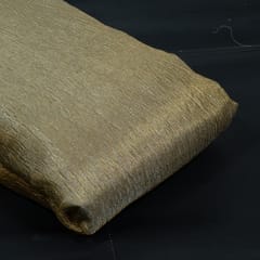 Gold/Antique Color Chanderi Tissue Crush 2D Fabric