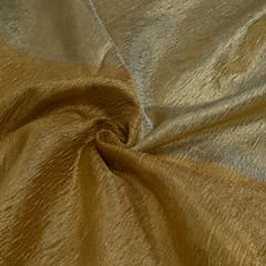Gold/Antique Color Chanderi Tissue Crush 2D Fabric