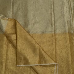 Gold/Antique Color Chanderi Tissue Crush 2D Fabric