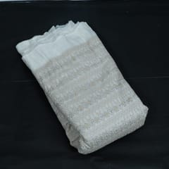 Dyeable Organza Embroidered Fabric