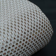 Dyeable Georgette Embroidered Fabric