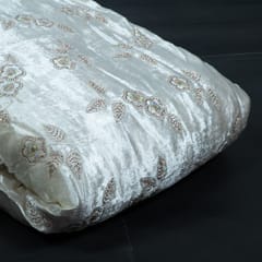 Dyeable Viscose Velvet Embroidered Fabric