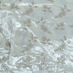 Dyeable Viscose Velvet Embroidered Fabric