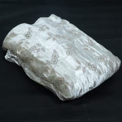 Dyeable Viscose Velvet Embroidered Fabric