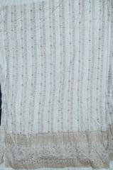 Dyeable Dola Silk Embroidered Fabric