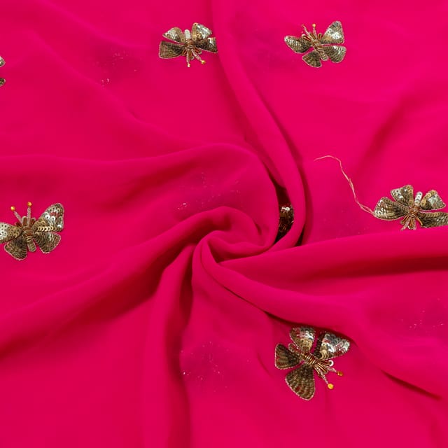 Hand Embroidered Fabric