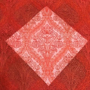 Organza Thread  Embroidered Fabric