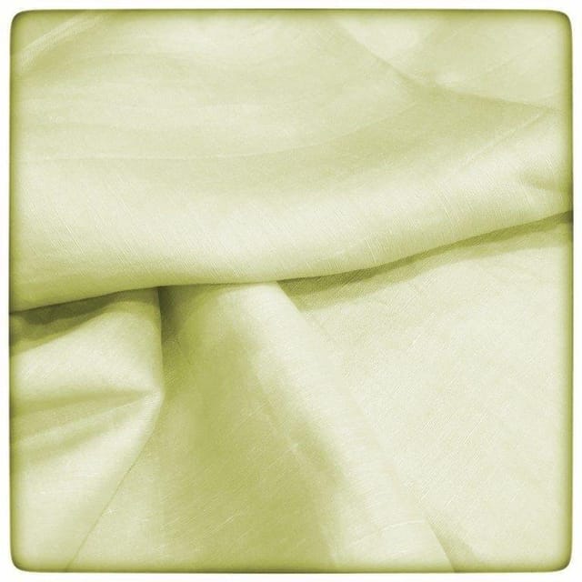 Lemon Colour Linen Satin fabric