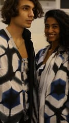 Modal Satin Shibori fabric