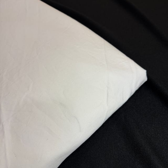 White dyeable Glaze Cotton Lycra Spandex fabric 150GSM
