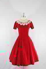 Bright Red Micro Velour fabric