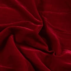 Maroon Micro Velvet fabric