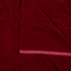 Maroon Micro Velvet fabric
