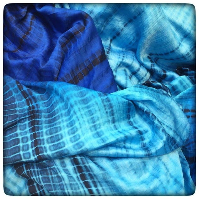Modal Satin Shibori fabric