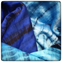 Modal Satin Shibori fabric