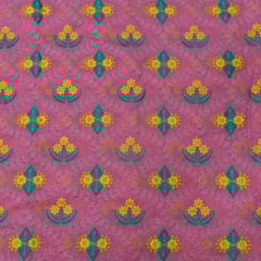 Chanderi Embroidered Fabric