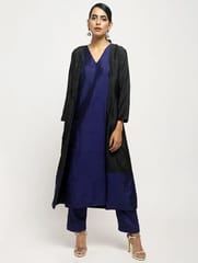 Blue Colour Pure Silk fabric