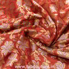 Brocade Silver Gold fabric
