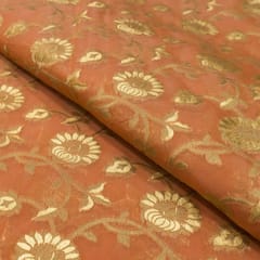 Radium Zari Jacquard fabric