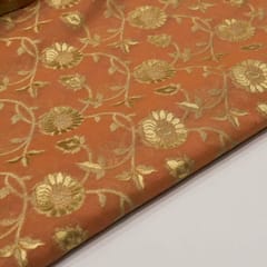 Radium Zari Jacquard fabric