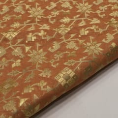 Radium Zari Jacquard fabric