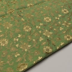 Radium Zari Jacquard fabric