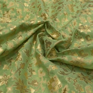Radium Zari Jacquard fabric
