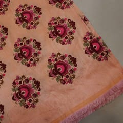 Poly Silk Embroidered Fabric