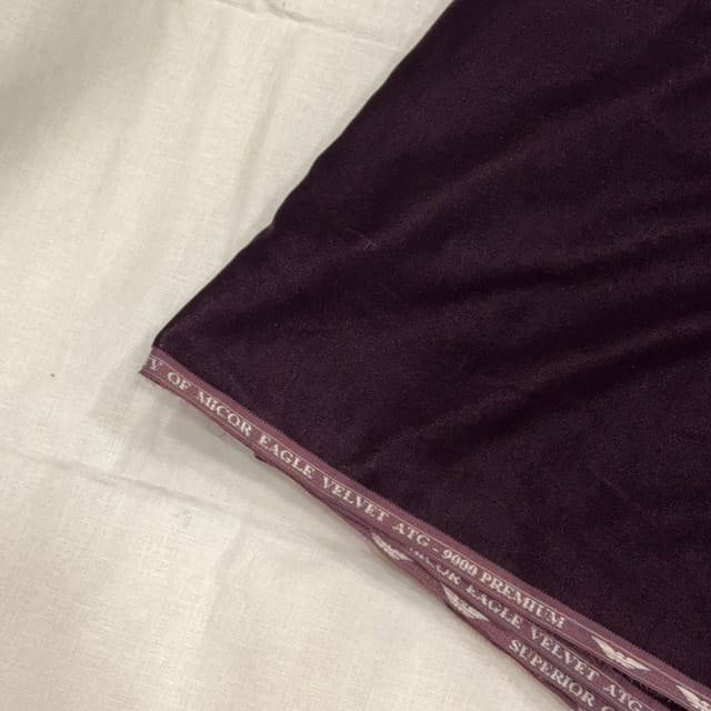 Wine Micro Velvet fabric
