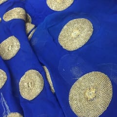 Georgette Embroidered Fabric