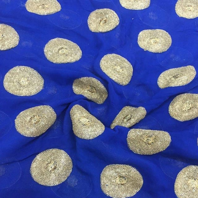 Georgette Embroidered Fabric