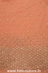 Net Sequins and Pearl  Embroidered Fabric