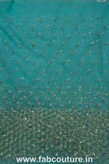 Net Sequins and Pearl Embroidered Fabric