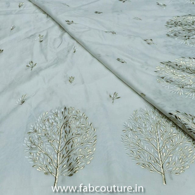 Dola Silk Embroidered Fabric