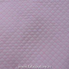 Pink Colour Quilted Tafta fabric