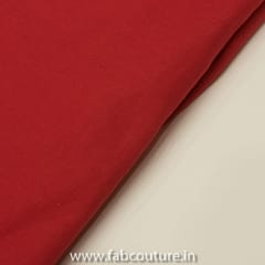 Red Colour Cotton Lycra fabric