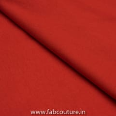 Red Colour Cotton Lycra fabric