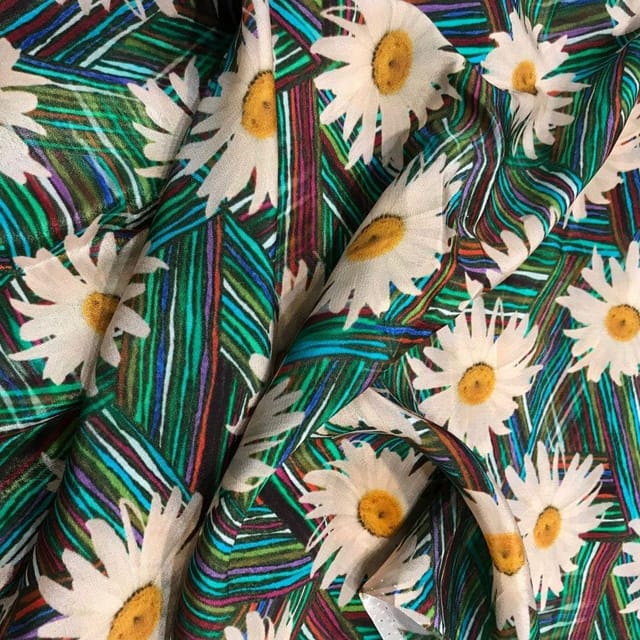 Digital Crepe Printed Fabric