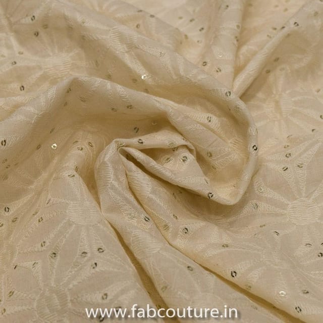 Cotton Embroidered Fabric