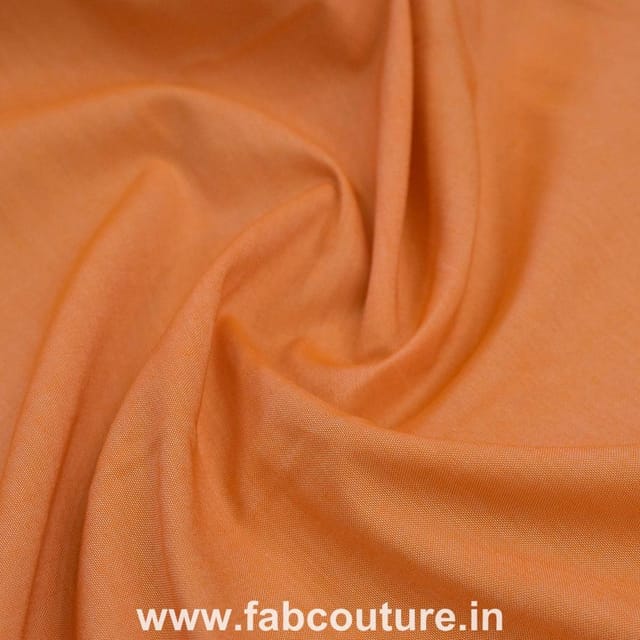 Peach Colour Chambray fabric