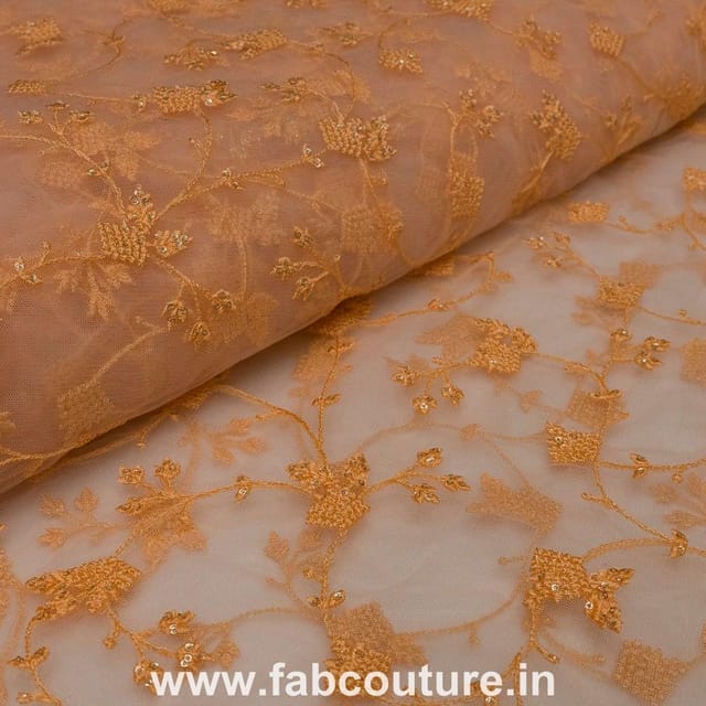 Net Embroidered Fabric