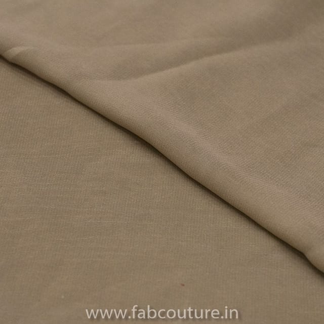 Taupe Colour Viscose Crepe fabric