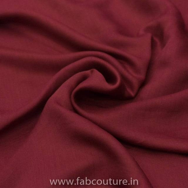 Maroon Colour Modal Satin fabric