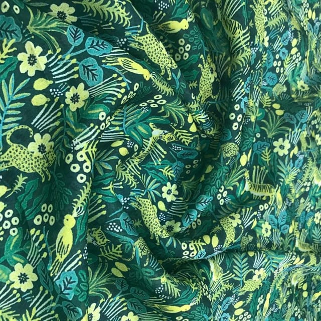 Satin Georgette Printed Fabric