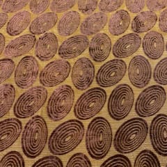 Brown Velvet Brasso Georgette fabric