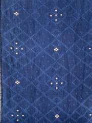 White Coloured Chanderi Jacquard fabric