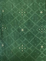 White Coloured Chanderi Jacquard fabric